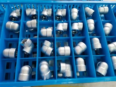 0.75" 90도 엘보, SW, 3000, ASME B16.11, A182 F51, NACE